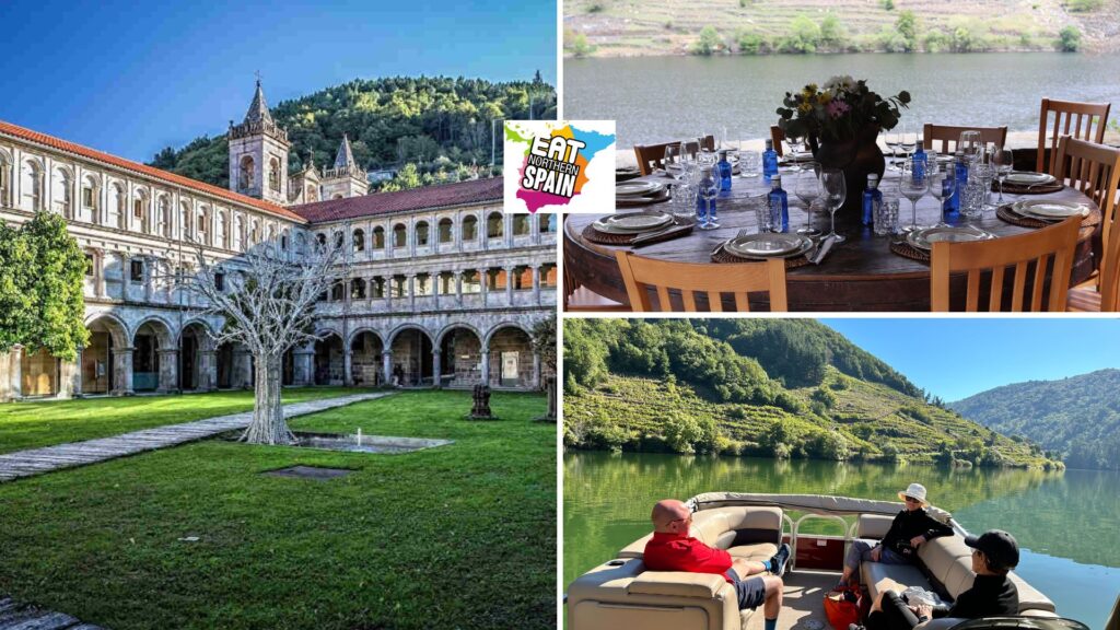 Riverside vineyards of Ribeira Sacra on our Camino de Santiago luxury tour